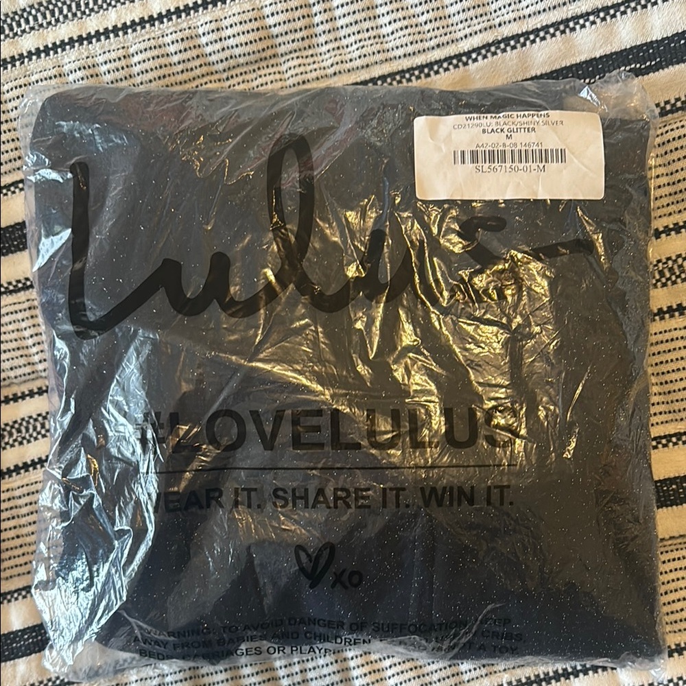 Lulus Black Glitter Dress